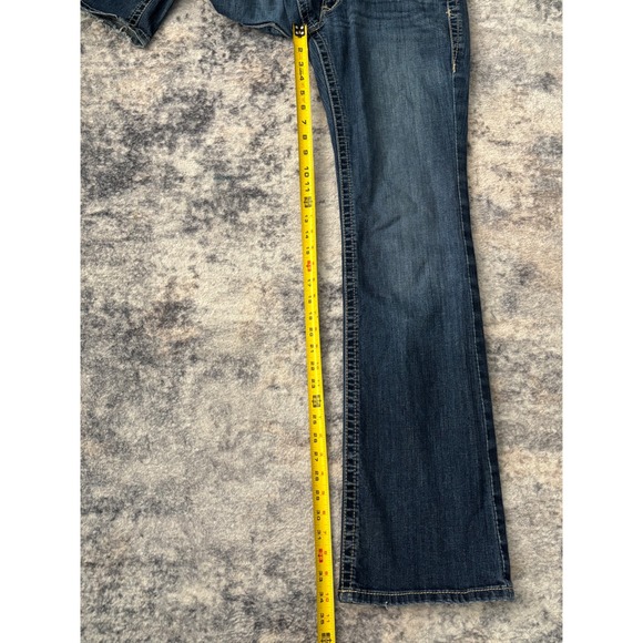 Ariat Real Denim Bootcut Blue Jeans Womens Size 29L Ranch Rodeo Cowgirl Western - Picture 14 of 15